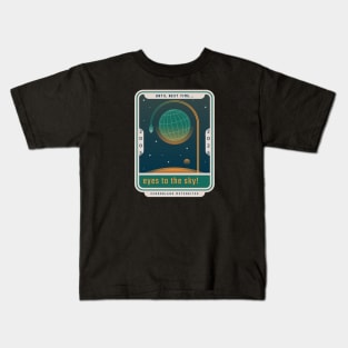 Official eegooblago meteorites "until next time... eyes to the sky!" Meteorite Kids T-Shirt